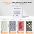 thumbnail image 3 of Aorsher Machine Automatique de Mélange et de Distribution de Cartes pour 1 à 12 Joueurs, Capacité de 4 Jeux, Distance de Distribution Réglable, Batterie Rechargeable, Parfait pour le Poker, le Texas Hold'em, les Jeux de Cartes UNO&Casino, 3 of 7