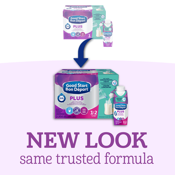 Good Start Plus 1 Baby Formula, Infant Formula, 0-12 months, 12x240ml Ceoncentrated Liquid units