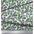 thumbnail image 2 of Soimoi Rayon Fabric Leaves & Floral Block Print Sewing Fabric Yard 42 Inch Wide, 2 of 3