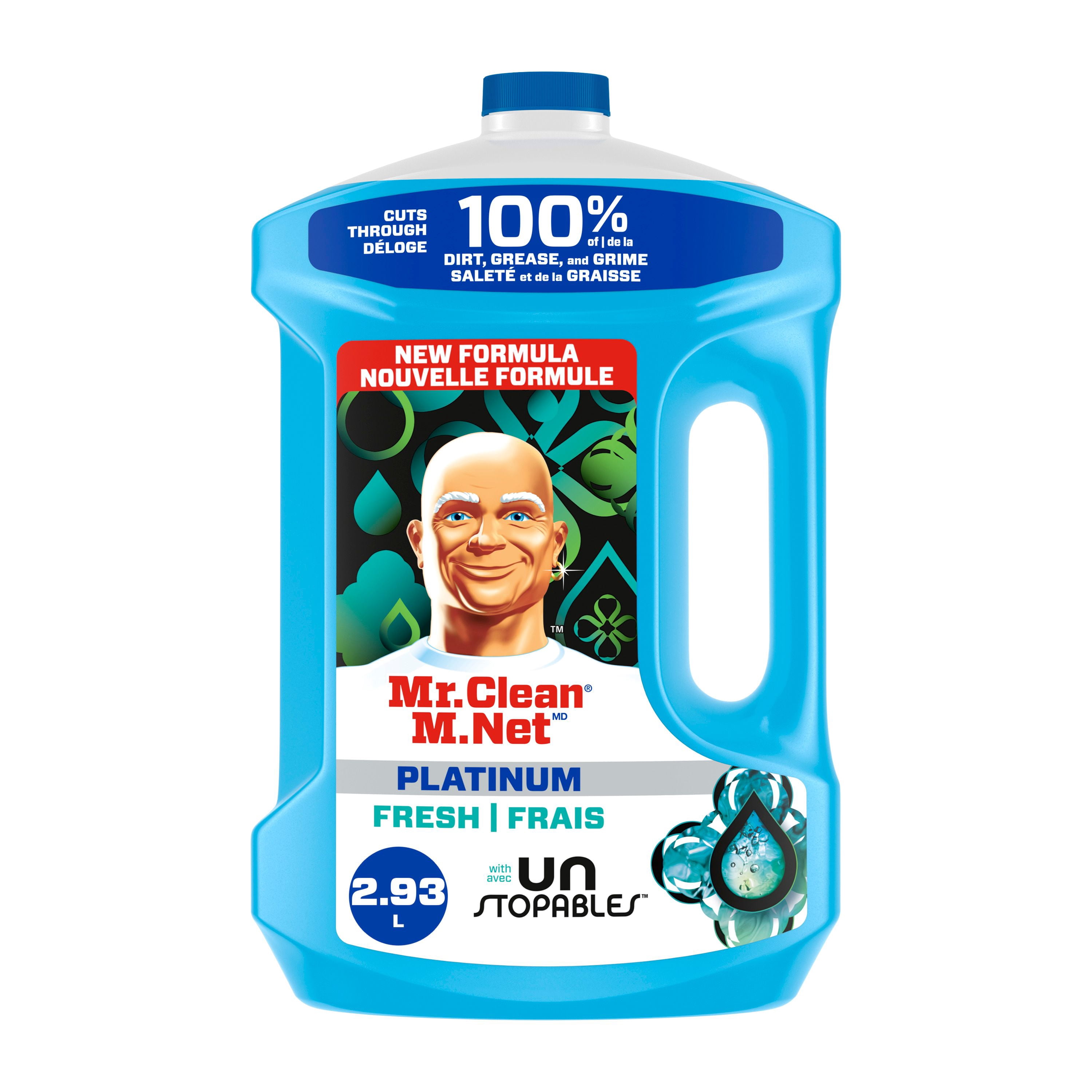 Mr. Clean Nettoyant Tout Usage, Nettoyant Multi Usage, Parfum Unstopables, 2,93L