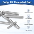 thumbnail image 3 of Uxcell 12Pack M6x35mm 316 Stainless Steel Fully All Threaded Rod Studs, 1mm Pitch, 3 of 6