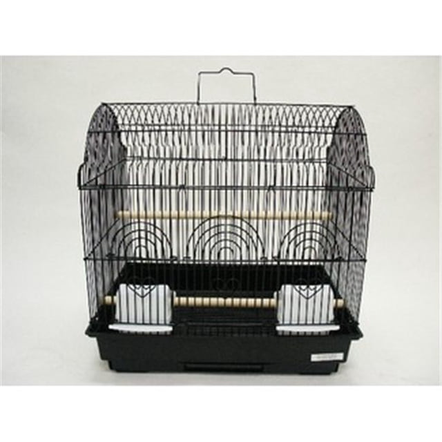 Cage à Oiseaux de Style Grange, Noire