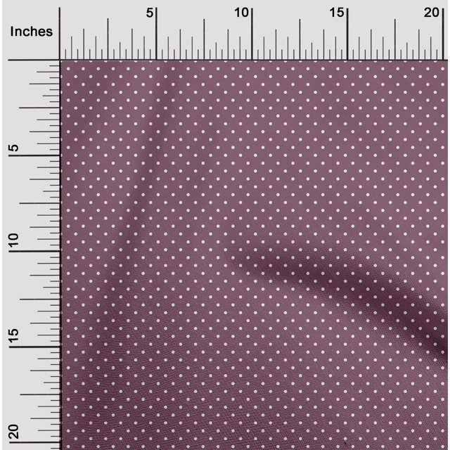 oneOone Polyester Lycra Fabric Polka Dots Print Fabric BTY 56 Inch Wide