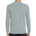 thumbnail image 2 of Innerwin Blouse Long Sleeve Mens Summer Tops Beach Solid Color Casual T Shirts Blue L, 2 of 5