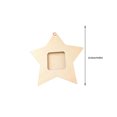 thumbnail image 2 of Langgg 10 Pieces Christmas Tree Plywood Photo Frame Assortment Hotel Living Room Wall Star Hanging Decoration Assorted Kit 1Set, 2 of 6