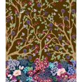 thumbnail image 1 of Soimoi polyester Crepe Fabric Dry Tree,Leaves & Flower Panel Print Fabric by Yard 42 Inch Wide, 1 of 1