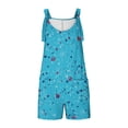 thumbnail image 4 of Penkiiy Combinaison à Bretelles Sans Manches à Imprimé Drapeau des États-Unis pour Femme, 3TG, Décontractée, Polyester, 4 of 6