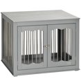 thumbnail image 1 of PawHut Dog Crate Furniture, Dog Kennel Side End Table, Grey, 1 of 10
