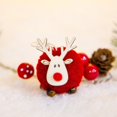thumbnail image 2 of BKRE Festive Reindeer Pompom Hanging Ornament Handmade Deer For Party, 2 of 4