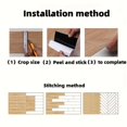 thumbnail image 3 of 5 Rouleaux d'Autocollants de Plancher Épaissis Imitation Grain de Bois Bricolage, Mousse Pelable et Autocollante Auto-, 3 of 5