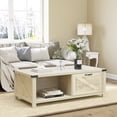 thumbnail image 2 of HOMCOM Table Basse Style Ferme avec Tiroir et Tablette de Rangement pour Salon, 2 of 10