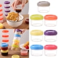 thumbnail image 2 of SIfdSeng Cadeaux de Noël 4 Pcs Mini Pots Transparents avec Couvercles Étanches Contenant Rond Transparent 35Ml Contenants de Rangement Rechargeables pour l'Organisation de la Maison et de la Cuisine, 2 of 3