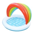 thumbnail image 1 of Piscine gonflable de 48" de Bluescape avec le couvert d’ombre de soleil d’arc-en-ciel, pour des Âges 1 - 3 Ans, 1 of 5