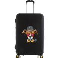 thumbnail image 1 of Thick Elastic Luggage Cover Suitcase Detective Print Anti-scratch Protector for 18-32 Inch Trolley Case Travel Dust Accessories black L, 1 of 6