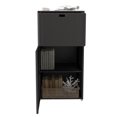 thumbnail image 1 of Outsunny Outdoor Towel Rack for Pool w/ Two Storage Space Towel Rack, Dark Brown, 1 of 10