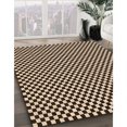 thumbnail image 3 of Ahgly Company Tapis d'Intérieur Lavable en Machine Carré Transitionnel Noir Brun, 5 Pieds Carré, 3 of 7