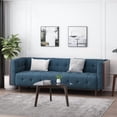 thumbnail image 4 of Homy Casa 3-Seater Modern Tufted Sofas Couches, Navy Blue, 4 of 11