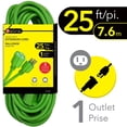 thumbnail image 2 of Elink - 1 Outlet Outdoor Electrical Extension Cord, 25 Feet Length, Green, 2 of 3