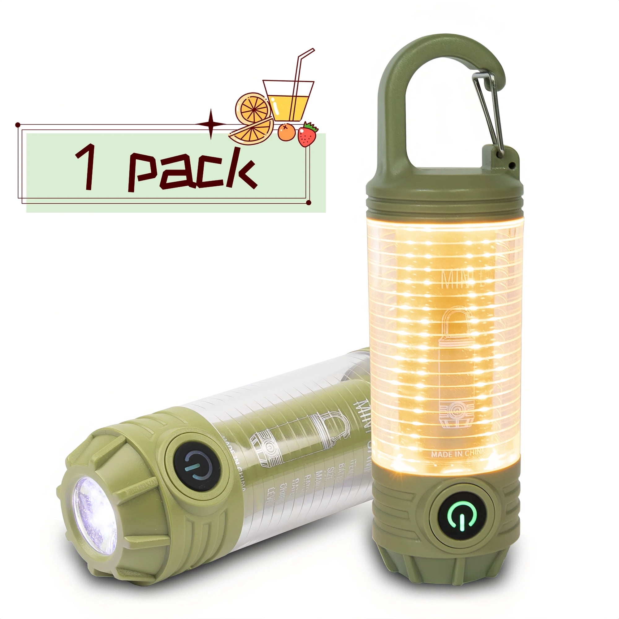 Kidsjoy 2-In-1 Solar Rechargeable Lantern & Flashlight, 6 Modes For Emergency, Camping, And Power Outages