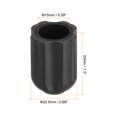 thumbnail image 2 of Unique Bargains 0.59'(15mm) Chair Feet Replacement Plastic Non-Slip Camping Chair Leg Tips Cap 4 Pack, 2 of 6