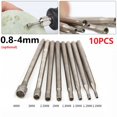thumbnail image 4 of Bgsha 10Pc 0.8-4mm Rotary Burr Core Drill Bit Engraving 2.35mm For Glass Tile, 4 of 5