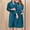 Green, variant on Timegard Womens Nightgowns Lightweight Long Soft Cotton Bathrobe Spa Bath Robe Loungewear Solid Color