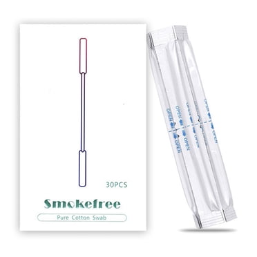 Langgg 30 Pcs Écouvillons en Coton PP Portables à Double Extrémité Inodores Flexibles pour la Maison Écouteur Enroulé Tampons de Nettoyage pour Ordinateur Bourgeon