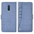 thumbnail image 4 of OnePlus 8 Case, iCoverCase Genuine Leather Wallet Case Slim Fit Folio Book Design with Stand and Card Slots Flip Case Cover for OnePlus 8 (Blue), 4 of 5