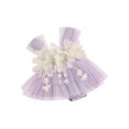 thumbnail image 1 of Boiiwant Newborn Baby Girl Outfits Sleeveless 3D Flower Decor Tulle Romper Dress 1st Birthday Photoshoot Dress Summer Clothes, 1 of 9
