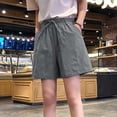 thumbnail image 2 of Mode Femme Short Décontracté Uni Taille Haute Ample Bandage, 2 of 8