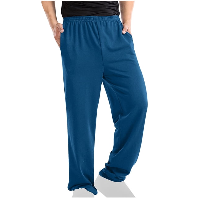 Mefallenssiah Men'S Elastic-Waisted Solid Color Pocket Hoodie Pants Loose Tracksuit Pants