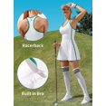 thumbnail image 3 of Women Tennis Dress with Built-in Bra and Pockets Shorts Racerback Athletic Dresses, 3 of 8