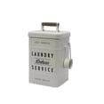 thumbnail image 4 of Mainstays White Large Metal Laundry Detergent Storage Canister with Scoop and Lid, 4 of 7