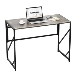 Elephance Bureau de pliage Bureau d'informatique pour le bureau à domicile, bureau d'étude sans assemblage Bureau de bureau Table pliable pour petits espaces