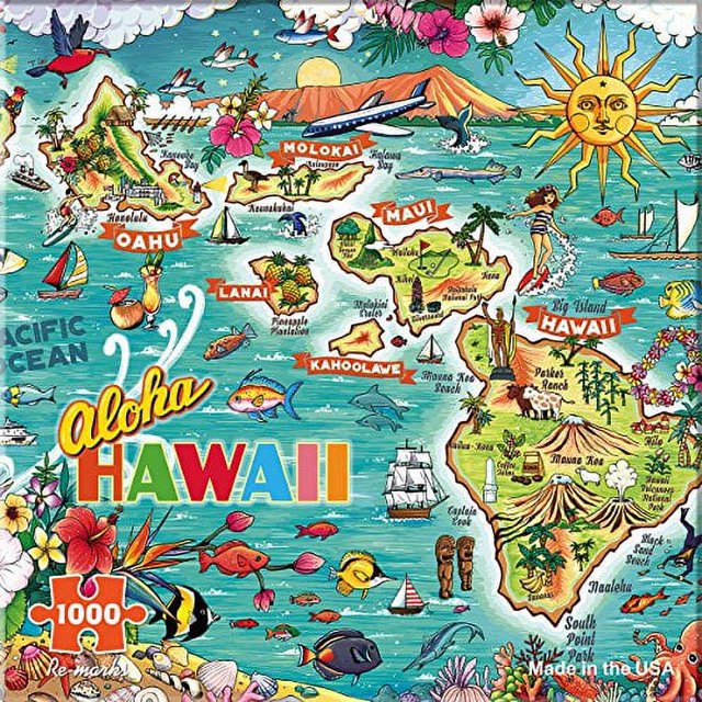 Re-marks Hawaii Casse-Tête de 1000 Pcs