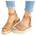 thumbnail image 3 of Dvkptbk Sandales Femmes Mode Décontractée à Bout Ouvert Plateformes Compensées Sandales Chaussures Chaussures pour Femmes, 3 of 6
