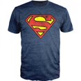 thumbnail image 1 of Superman 797251-large T-Shirt Chiné pour Hommes avec Logo DC Comics, Bleu Marine - Grand, 1 of 1