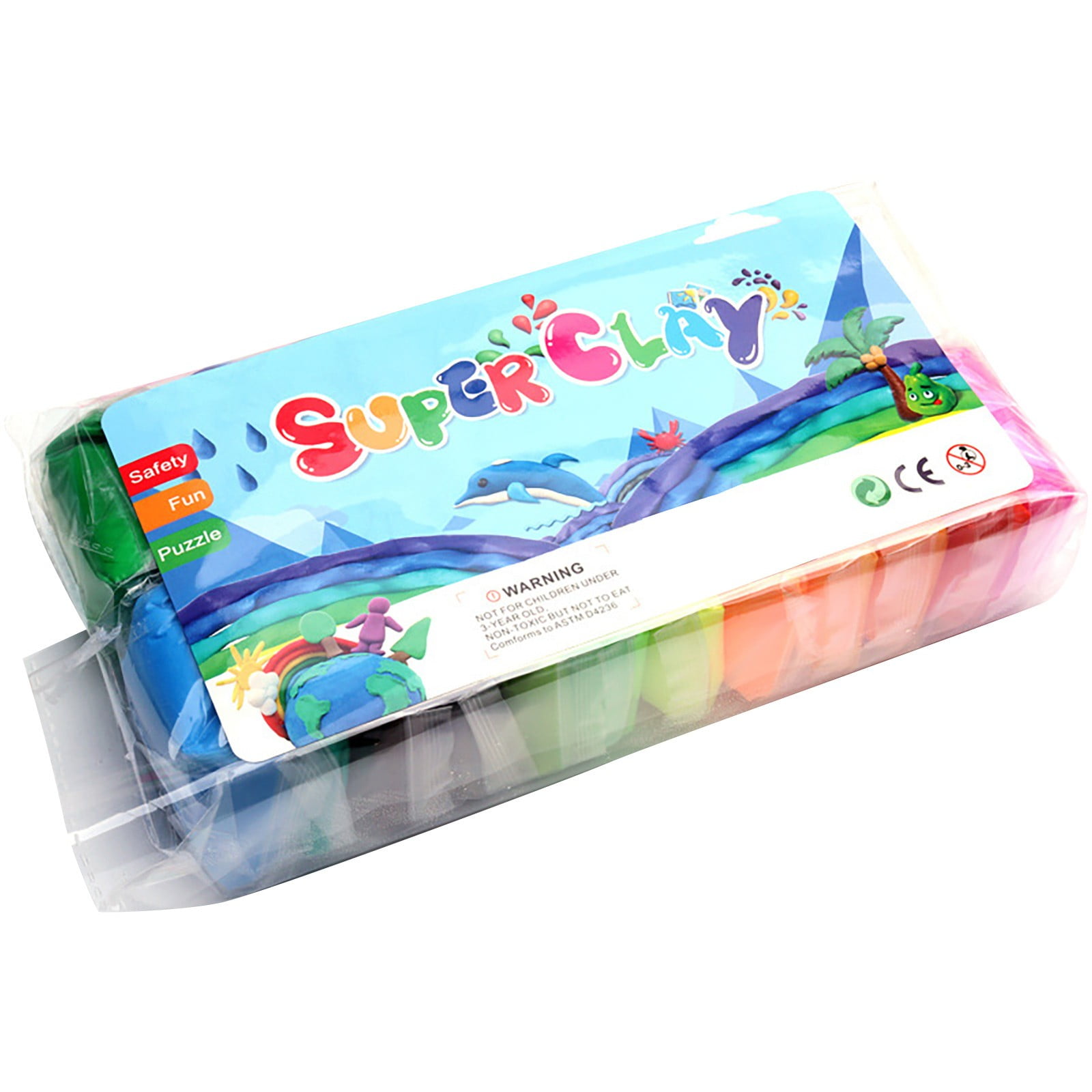 XFGOU Puzzle games Toys and Hobbies Dry Clay 24 Colors Modeling