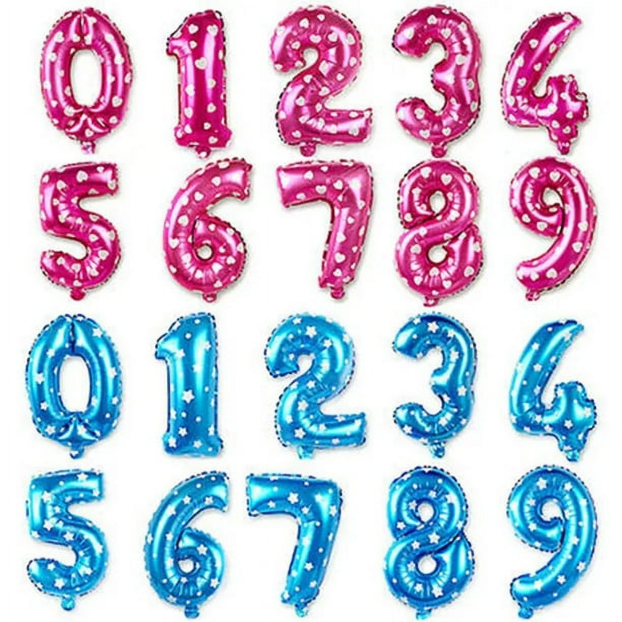 36' inches balloons Mylar numbers