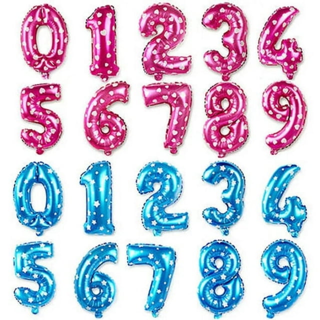 32' inches balloons Mylar numbers