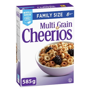 Multi Grain Cheerios Breakfast Cereal, Family Size, Whole Grains, 585 g