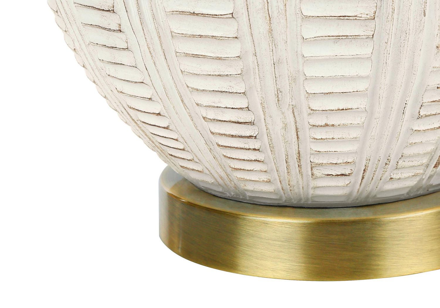 Monarch Specialties Luminaire, 21"h, Lampe De Table, Teinte Ivoire / Crème, Résine Crémeuse, Transitionnel