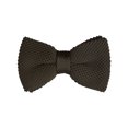 thumbnail image 1 of INSPIRE CHIC Men's Pre-Tied Bow Ties Adjustable Strap Solid Color Knitted Bowtie Brown, 1 of 5