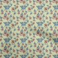 thumbnail image 1 of oneOone Rayon Beige Fabric Florals Craft Projects Decor Fabric Printed By The Yard 56 Inch Wide, 1 of 4