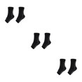 thumbnail image 2 of Ruiboury 2a Set Of 2 Non-skid Compression Socks For Ankles Brace Comfortable To Wear black S/M 3Set, 2 of 6