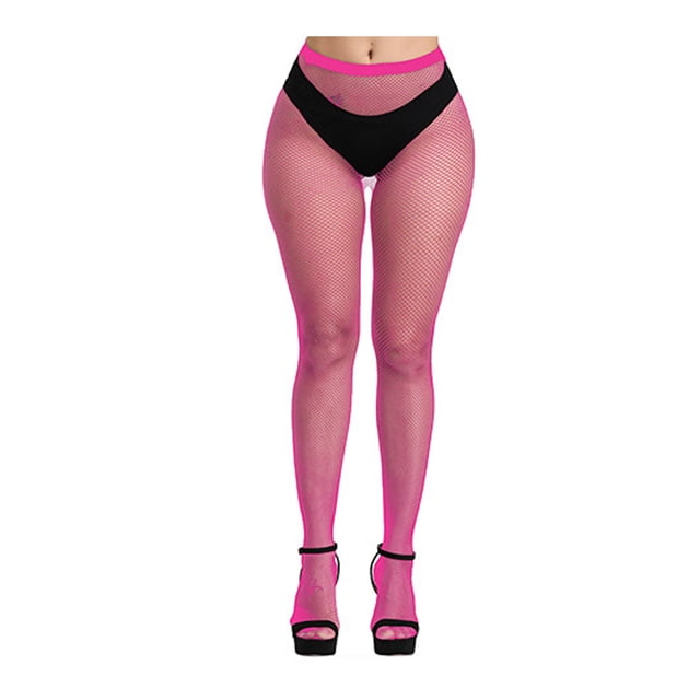 Langgg 1 Paire Collants à Bretelles à la Mode Chaussettes Design Trou Saint-Valentin Attrayants Confortables au Toucher Collants Résille Robe Rose Rouge