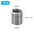 thumbnail image 2 of Unique Bargains Adaptateurs de Filetage Manchon Réducteur Écrou 4 Pcs M18x2.5 Mâle à M14x2 Femelle Réparation Insert Écrou 20mm, 2 of 7