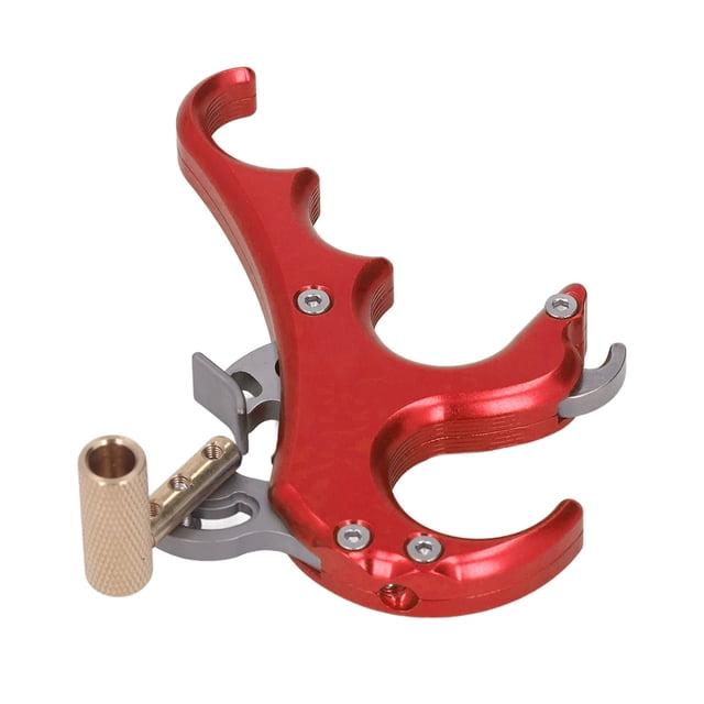 Gâchette de Libération de Nœud, Résistance à l'Usure Aides à la Libération de Nœud Alliage d'Aluminium Longue Durée Poignée Antidérapante pour Entraînement Extérieur Rouge