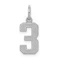 thumbnail image 1 of Pendentif Breloque en Argent Sterling 925 Numéro 3, 1 of 6