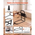 thumbnail image 3 of KFFKFF Bed Rails for Elderly Adults Bed Side Assist Rail with Floor Support, Motion Sensor LED Light, 300LBS Dual-Handle Support, Adjustable Handle Length, Storage Pocket, 3 of 9